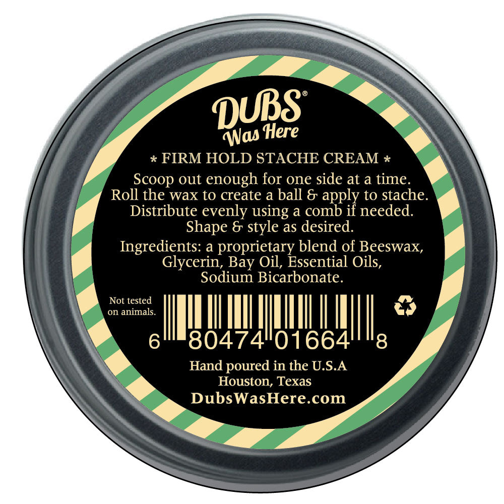 DUBS STACHE CREAM - FIRM HOLD - BAY RUMMER