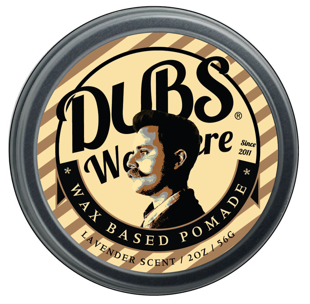 High-shine, medium hold wax based pomade for slick back and pompadour hairstyles. Enriched with natural oils for a smooth, polished look. Dubs Was Here